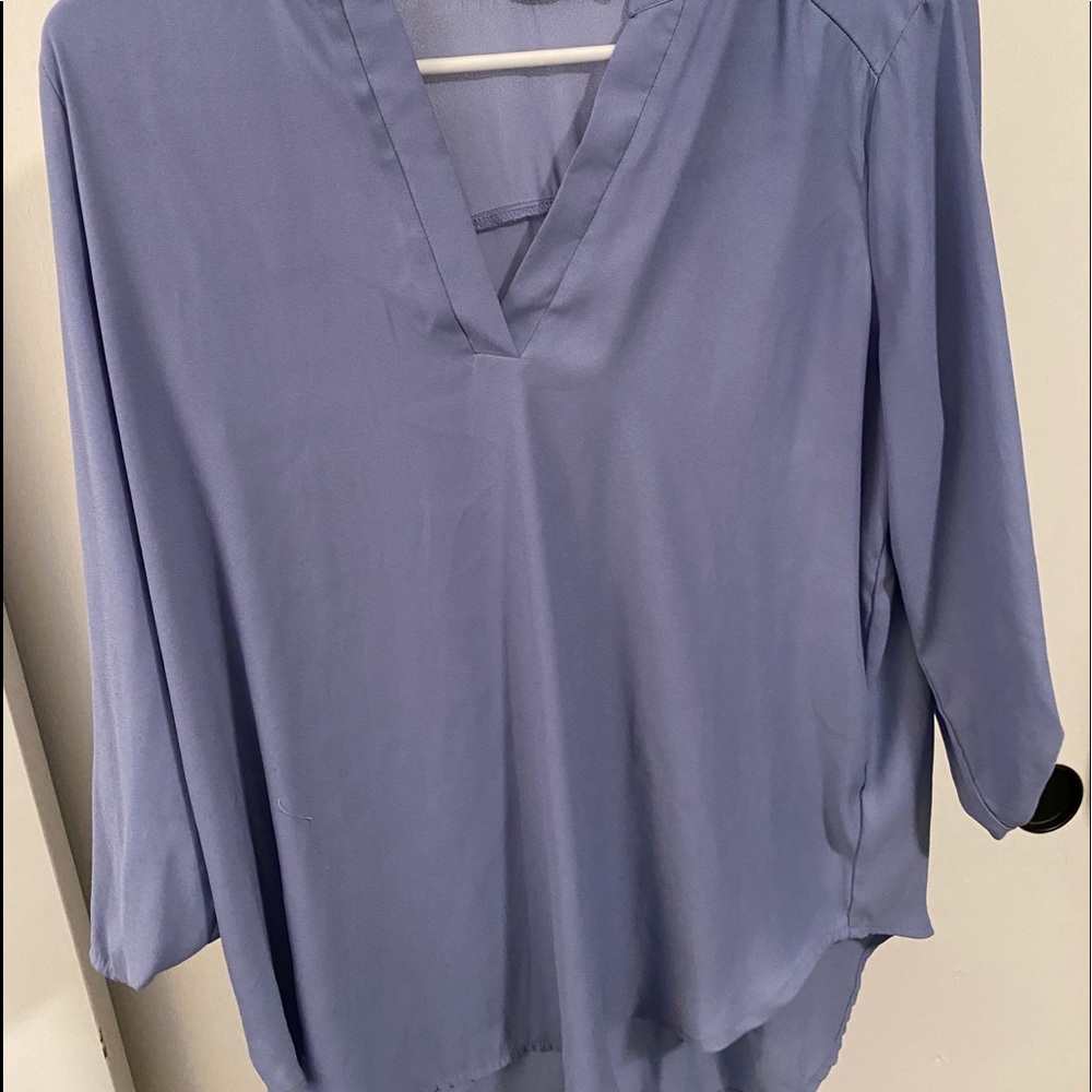 Periwinkle longsleeve blouse